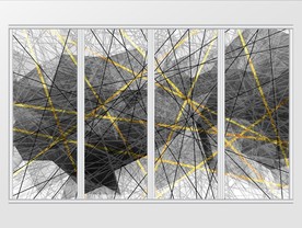 现代简约抽象线条几何背景移门