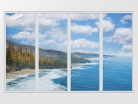 大气新中式风景移门