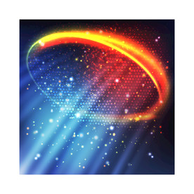 炫彩质感光影几何图形