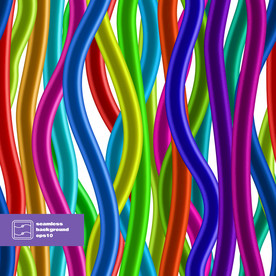 炫彩线条商业综合体几何图形海报