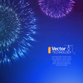 创意烟花商业海报