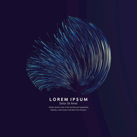 创意线条圆形质感线条