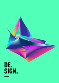 创意炫彩商业几何图形海报