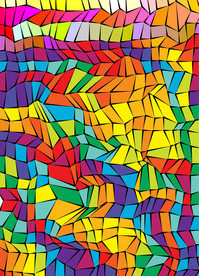 炫彩商业不规则图形菱形几何图形