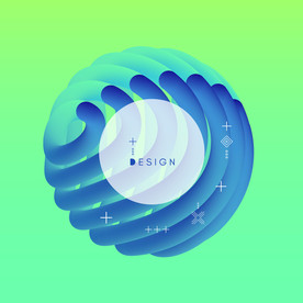 创意质感圆形不规则球体