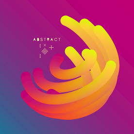 创意质感立体不规则图形