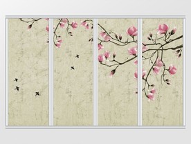 新中式梅花移门