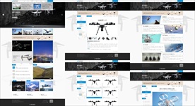 无人机营销型全站PSD精细分层