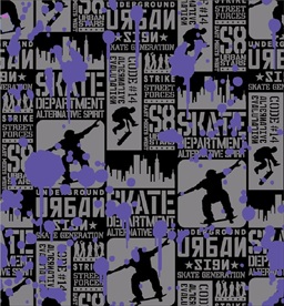 原创手绘酷炫运动风无缝连接