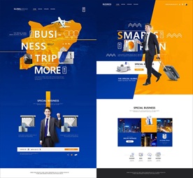 2款商务人士企业文化海报网页