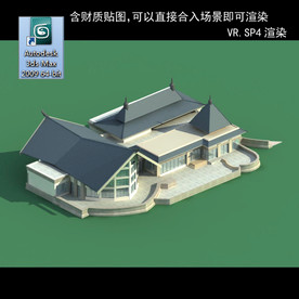 中式建筑 中式多层 中式别墅