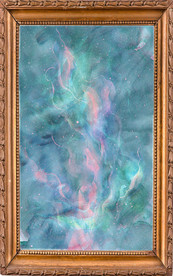 蓝色水波装饰画