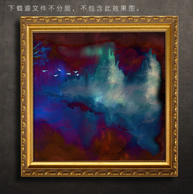 抽象油画装饰画