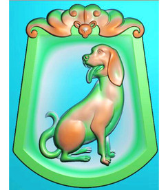 蝙蝠狗挂件玉雕福在眼前精雕图