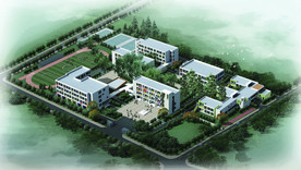 学校鸟瞰效果图