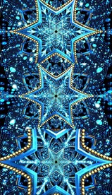 蓝色砖石花朵背景视频