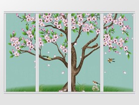 新中式大树移门