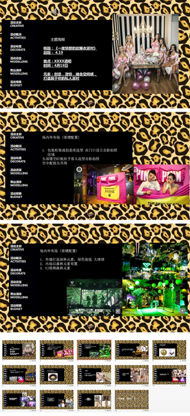 性感豹纹睡衣派对策划案