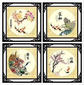 春夏秋冬装饰画