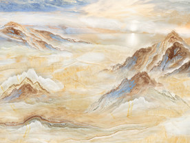 中式大理石背景墙