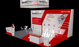 红白灰3d简易展厅