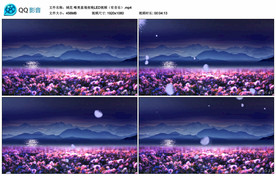 绒花 芳华 LED舞台背景视频