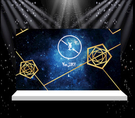 蓝色星空婚礼设计图