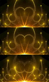 金色粒子舞台背景