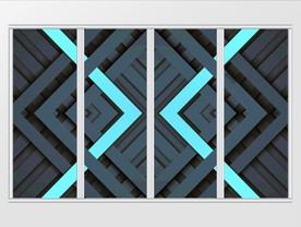 现代几何图案纹理移门