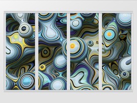 现代简约C4D立体球形移门