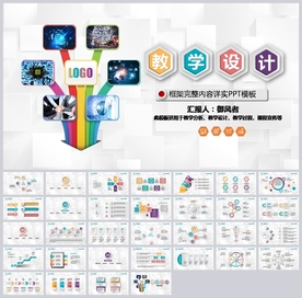 时尚信息化教学设计PPT模板