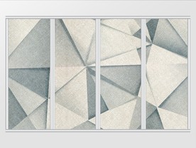 现代简约石纹布纹几何图案移门