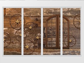 木质复古风移门