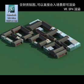 中式建筑 中式多层