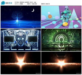 我爱机器人 舞台大屏背景视频