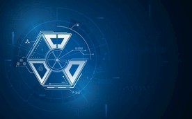 矢量智能科技炫光背景