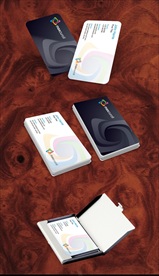 高档清新花纹名片