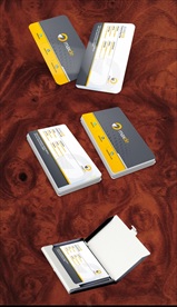 高档清新花纹名片