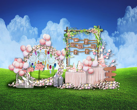 户外婚礼甜品区