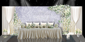 高级灰婚礼签到区