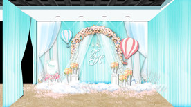 蒂芙尼蓝婚礼留影区