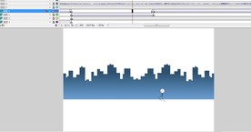 瘦弱火柴人没精神走路动作17秒
