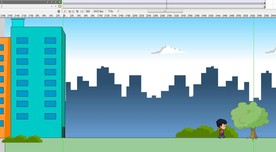 小孩子在路上走动画10秒