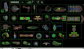 各类景观节点CAD图纸