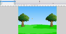 点击小鸟飞动画10秒