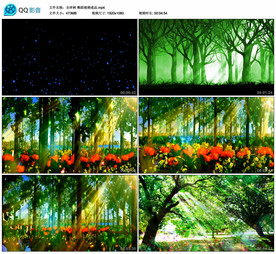 舞蹈吉祥树 LED舞台背景视频