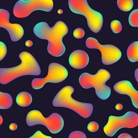 炫彩商业综合体海报几何图形