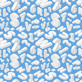 创意立体英文数字字体