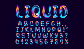 创意炫彩应为字体设计