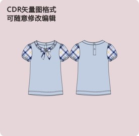 女式夏装短袖T恤衬衫童装女装